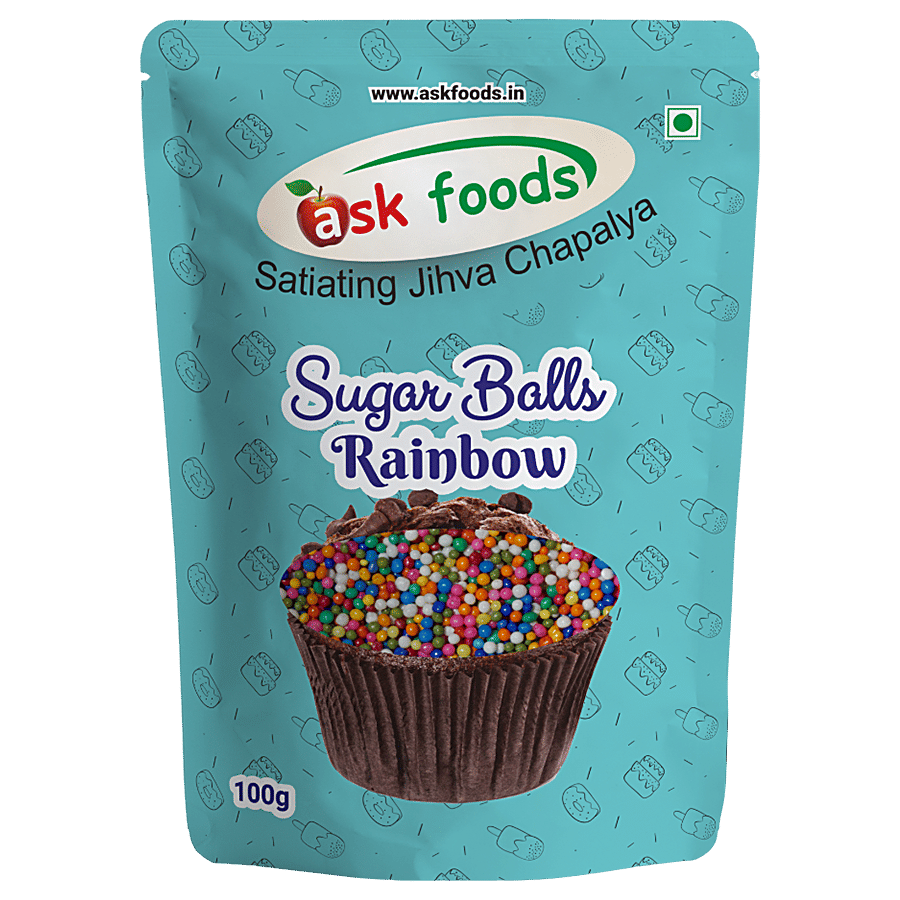 Ask Foods Rainbow Sugar Balls 100 G