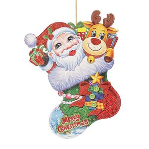Dp Christmas Xmas Hangable Decorative Sock Santa Paper Multicolour Bb1126 1 1 Pc