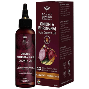 Bombay Shaving Company Onion Bhringraj Hair Growth Oil Paraben Mineral Oil Free 100 Ml
