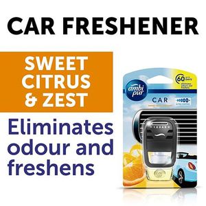 Ambi Pur Car Freshener Sweet Citrus Zest 75 Ml Pouch