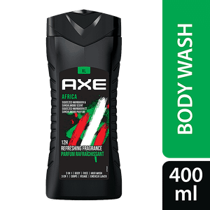 Axe Axe Africa 3 In 1 Body Face Hair Wash For Men Long Lasting Fragrance 400ml 400 Ml