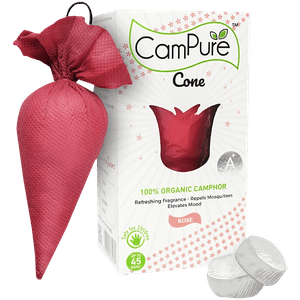 Campure Cone Rose Camphor 60 G