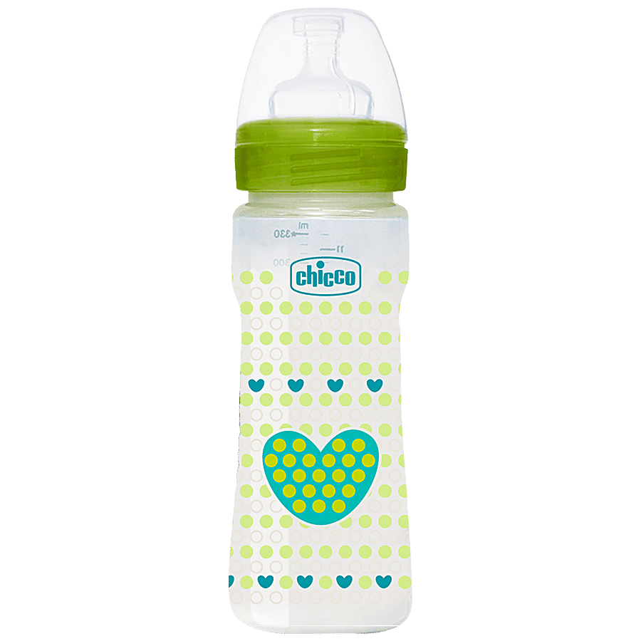 Chicco Baby Feeding Bottle Fast Green 4m 330 Ml