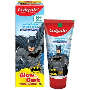 Colgate Kids Anticavity Toothpaste 6 Years Bubble Fruit Flavour Batman 80 G