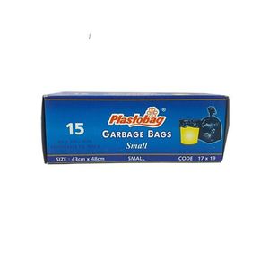 Brw 40 Micron Plasto Garbbage Bags Small 15 Pcs