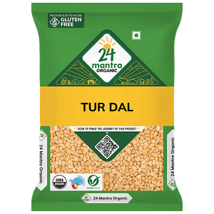 24 Mantra Organic Toor Dal 1 Kg Pouch