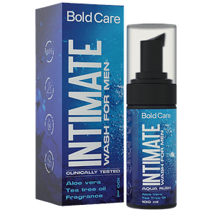 Bold Care Intimate Wash For Men With Tea Tree Oil And Aloe Vera Extract Ph Balanced Foaming Hygiene Wash Prevents Itching Irritation Bad Odor 120 Ml 155 G
