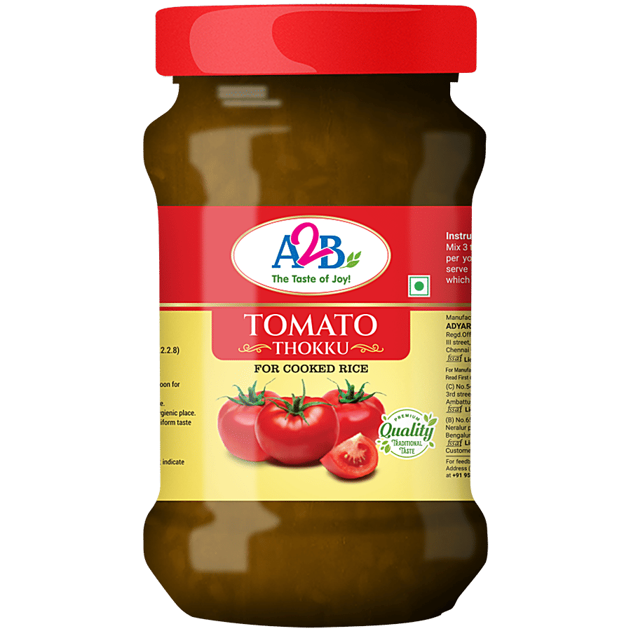 A2b Tomato Thokku For Cooked Rice 400 G