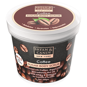 Bryan Candy Sugar Body Scrub Coffee Ph 55 Skin Friendly Paraben Free 250 G