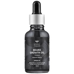 Bombay Shaving Company Beard Growth Onion Oil 10x Nourishing Oils For Stronger Fluffier Shinier Beard 30 Ml