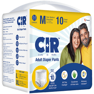 Cir Premium Tape Style Adult Diapers Unisex M 10 Pcs