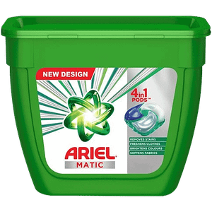 Ariel Matic 3 In1 Pods Liquid Detergent For Both Front Top Load Washing Machines 6352 G
