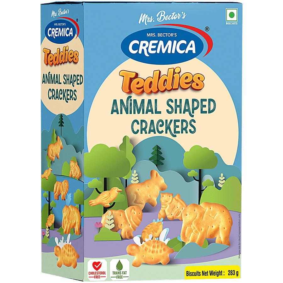 Cremica Teddies Animal Shaped Crackers 283 G