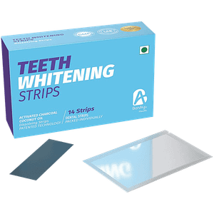Bonaiyu Teeth Whitening Dental Strips Activated Charcoal Coconut Oil 14 Pcs