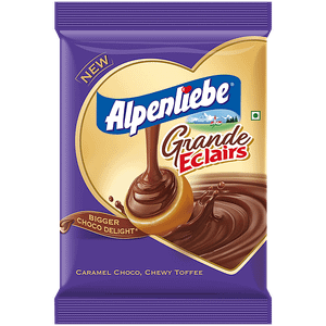 Chocoliebe Eclairs Plus Choco Caramel Chews Birthday Pack 125 Pcs Pouch
