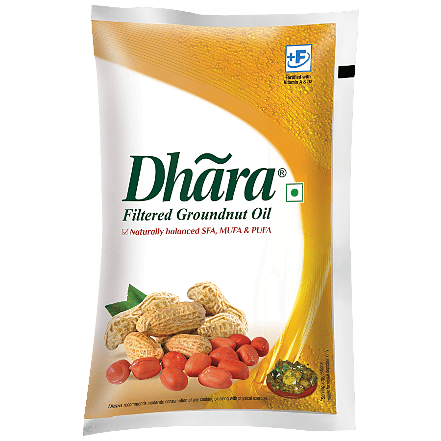 Dhara Oil Groundnut 1 L Pouch