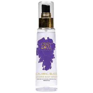 Crazy Owl Calming Bliss Jasmine Body Spray Floral Fragrance Heal Your Mind Soul Essential Oils That Gives Warmth And Comfort Perfect For Daily Use 100 Ml