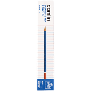 Camlin Camlin Supreme Hd Pencils Box Of 10 Pencils With Eraser And Long Point Sharpener 1 Pc