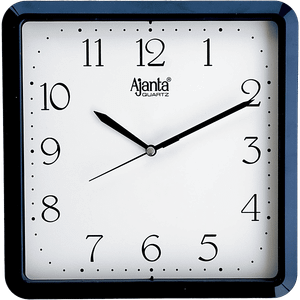 Ajanta Square Wall Clock Black 1 Pc