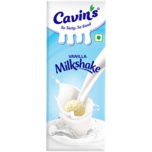 Cavins Milkshake Vanilla 200 Ml Tetra Pack