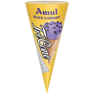 Amul Black Currant Tricone Ice Cream 120 Ml