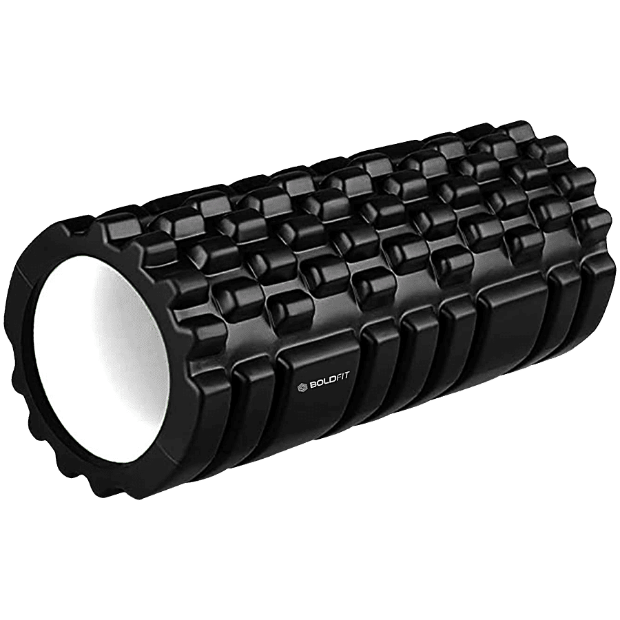 Boldfit Foam Roller For Exercise In Gym 33 Cm Black 1 Pc