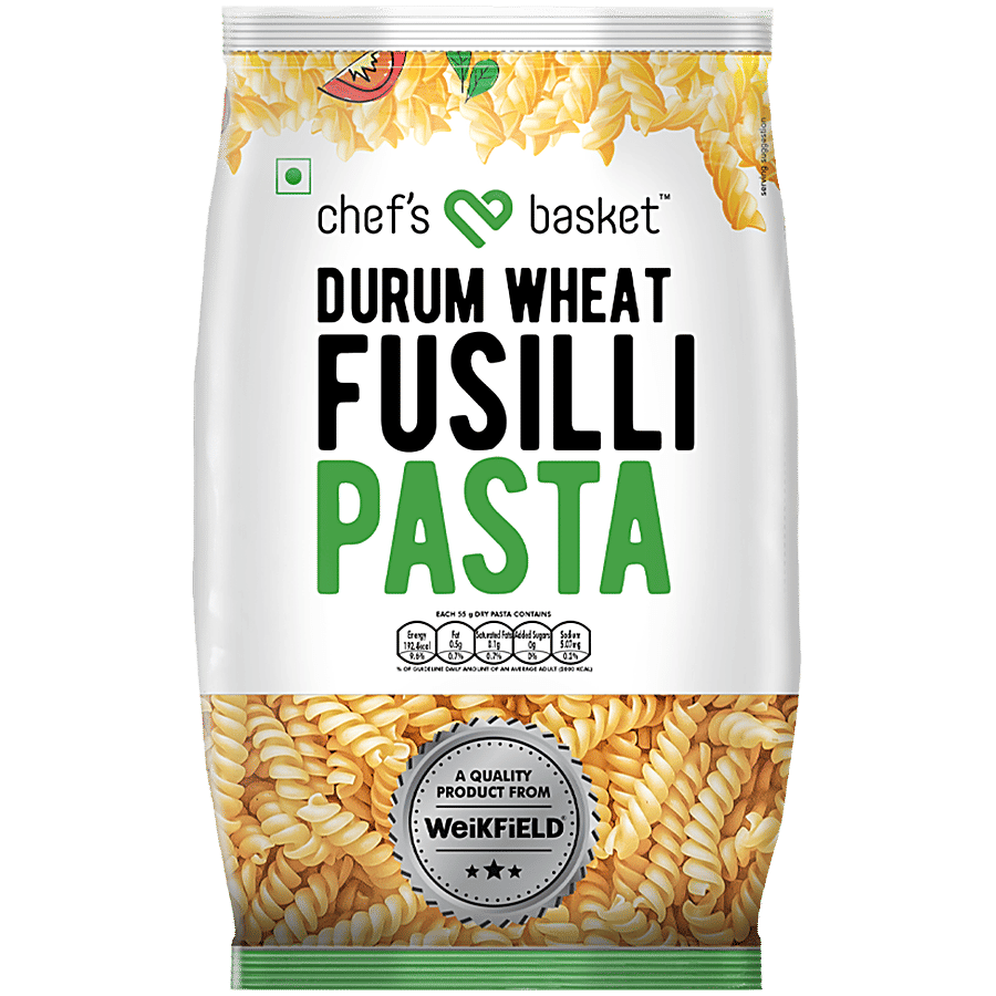 Chefs Basket Durum Wheat Pasta Fusilli 500 G