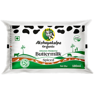 Akshayakalpa Organic A2 Probiotic Butter Milk Spiced 200 Ml Pouch