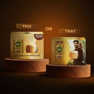 Bru Gold Edition Rich Flavour Freeze Dried Coffee Gift Set 100 G