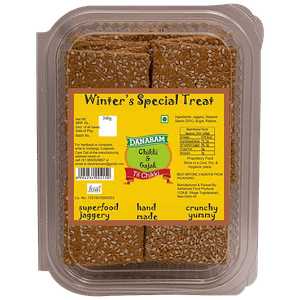Danaram Til Chikki Sesame Jaggery Based Healthy Winter Special Treat After Meal Dessert 300 G