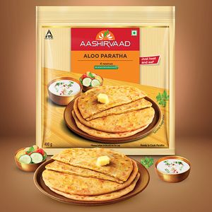 Aashirvaad Aloo Paratha Ready To Cook Frozen No Added Preservatives 400 G Pouch
