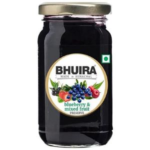 Bhuira Blueberry Mixed Fruit Preserve No Added Preservatives Artificial Colours 240 G