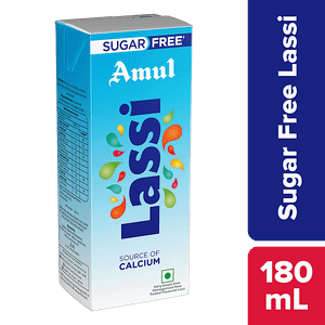 Amul Sugar Free Lassi 180 Ml Tetra Pack