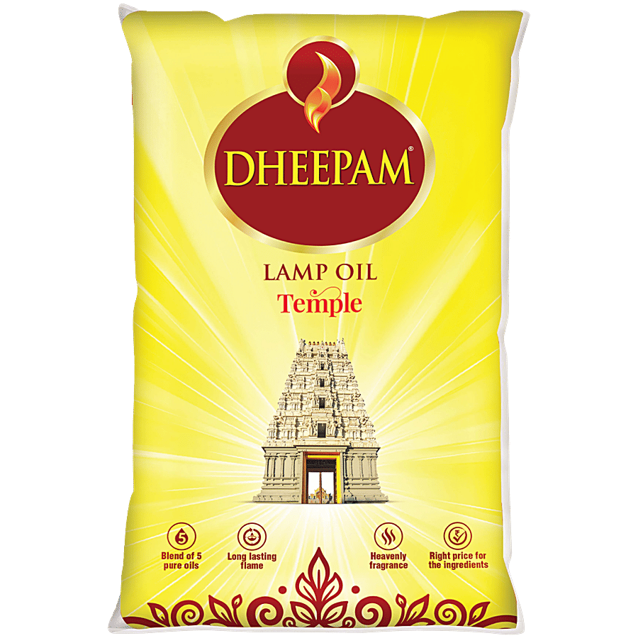 Dheepam Dheepam Temple Lamp Oil 1 L Pouch