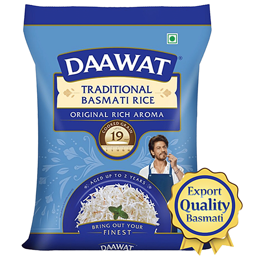 Daawat Basmati Rice Traditional 5 Kg Pouch