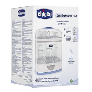 Chicco 2 In 1 Baby 6 Bottles Sterliser With Adjustable Size 1 Pc