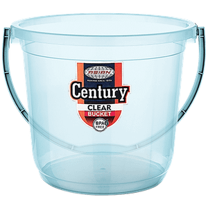 Asian Century Bucket Plastic Transparent Blue High Quality Sturdy 16 L