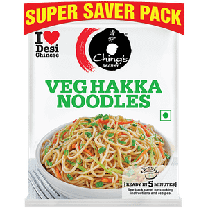 Chings Secret Veg Hakka Noodles 600 G Pouch