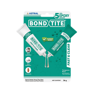 Bondtite Fast Clear Epoxy Adhesive Part A Rasin Part B Hardener 2 Pcs