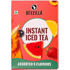 Bevzilla Iced Tea Powder 5 Assorted Flavours Pack 150 G