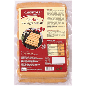 Carnivore Chicken Sausages Masala 500 G Pouch