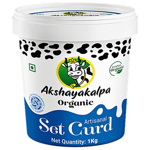 Akshayakalpa Artisanal Organic Set Curd 1 Kg Tub