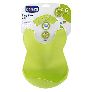 Chicco Baby Washable Bib With Crumb Catcher Green 6m 1 Pc
