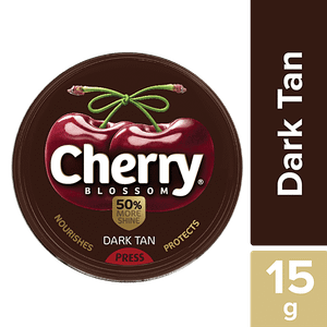 Cherry Blossom Wax Shoe Polish Dark Tan 15 Gm