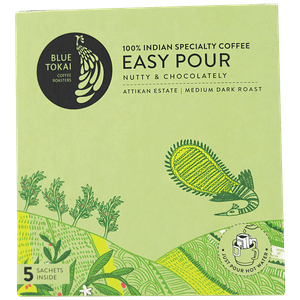 Blue Tokai Easy Pour Coffee Nutty Chocolatey Medium Dark Roast Attikan Estate 55 G