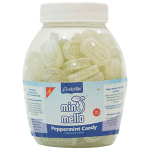 Candyville Mint Mello Flavoured Candy Peppermint Refreshing Taste 300 G Jar