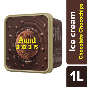 Amul Real Ice Cream Choco Chips 1 L Tub