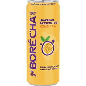 Borecha Hawaiian Passionfruit Kombucha Probiotic 330 Ml
