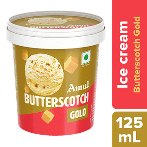 Amul Butterscotch Gold Ice Cream Rich Creamy 125 Ml