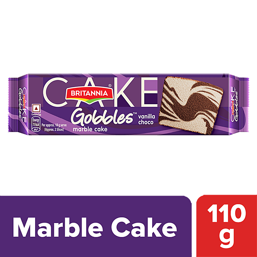 Britannia Vanilla Choco Marble Cake 120 G